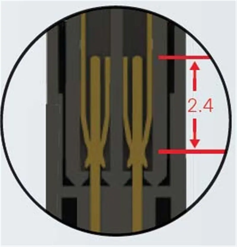 1.27mm SMC Male Connector Friction distance