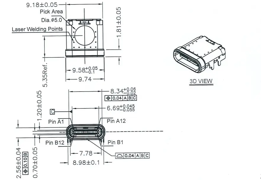 waterproof USB-C connector