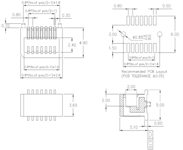 0.8mm btb connector